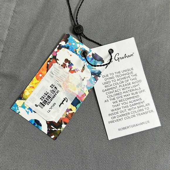 Robert Graham Men's Size 46 Gray Belgrade Classic Fit Shorts Flat Front NWT - Picture 4 of 13